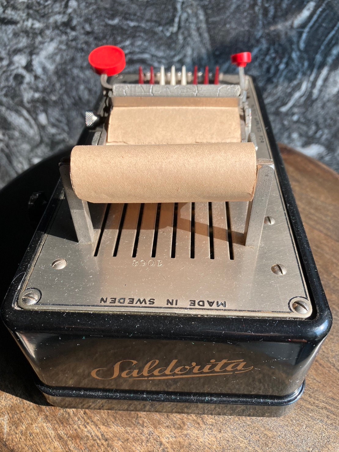 Antique Rare Item Saldorita1955 Swedish Mechanical Calculator