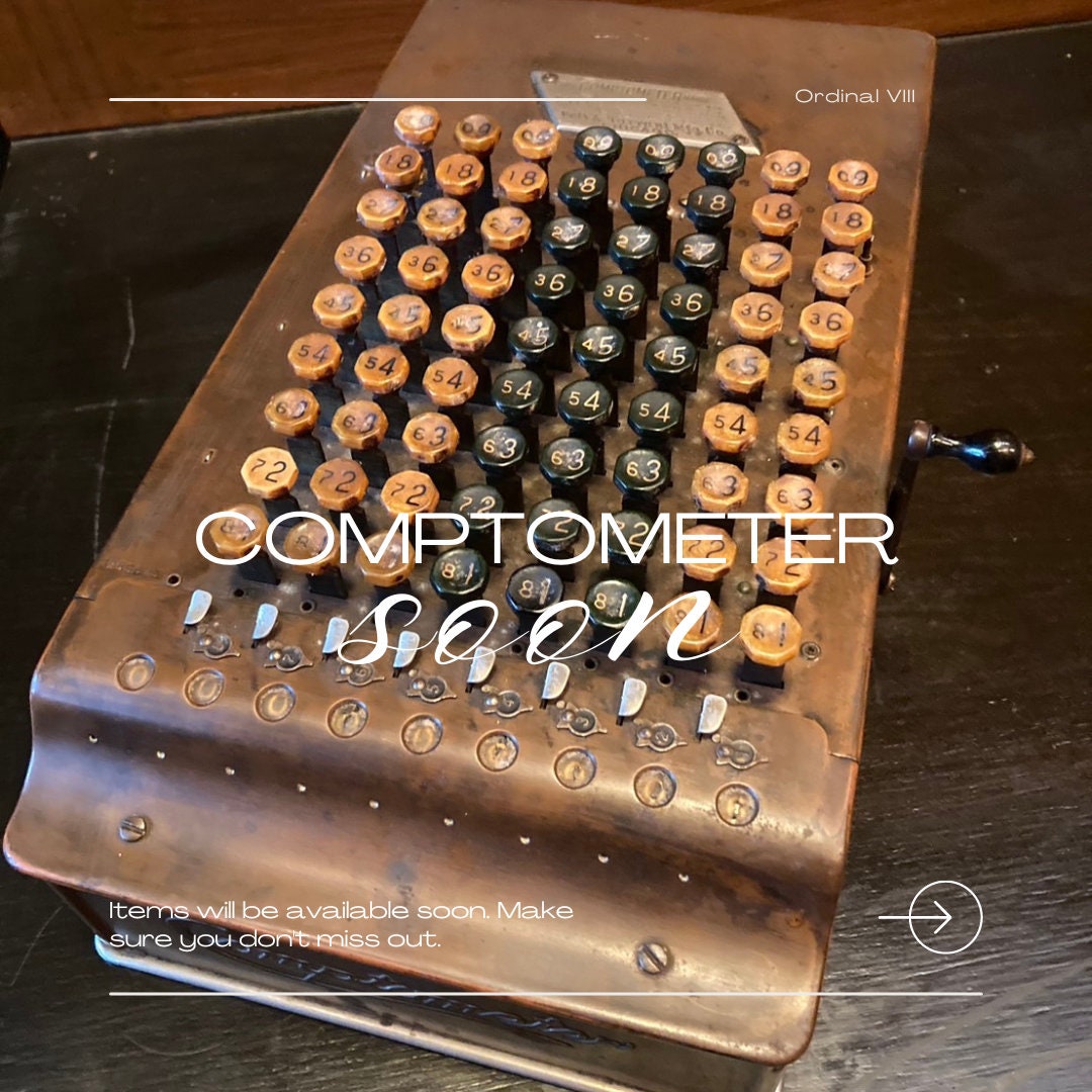 Felt & Tarrant Comptometer 1920s Adding Machine Fully Functional 8 Row Model