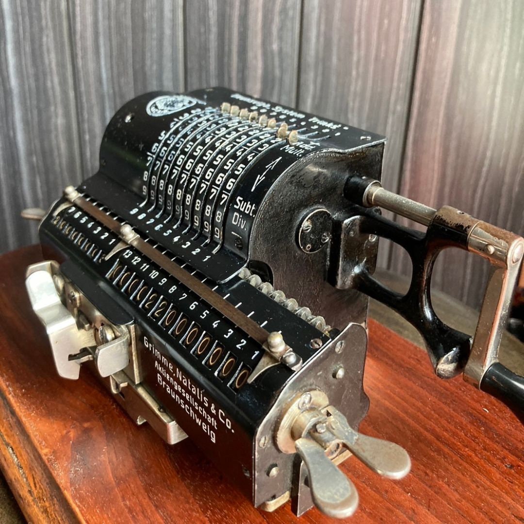 Antique Rare Item Baby Brunsviga Mechanical calculator