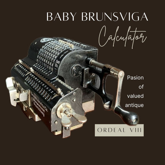 Antique Rare Item Baby Brunsviga Mechanical calculator