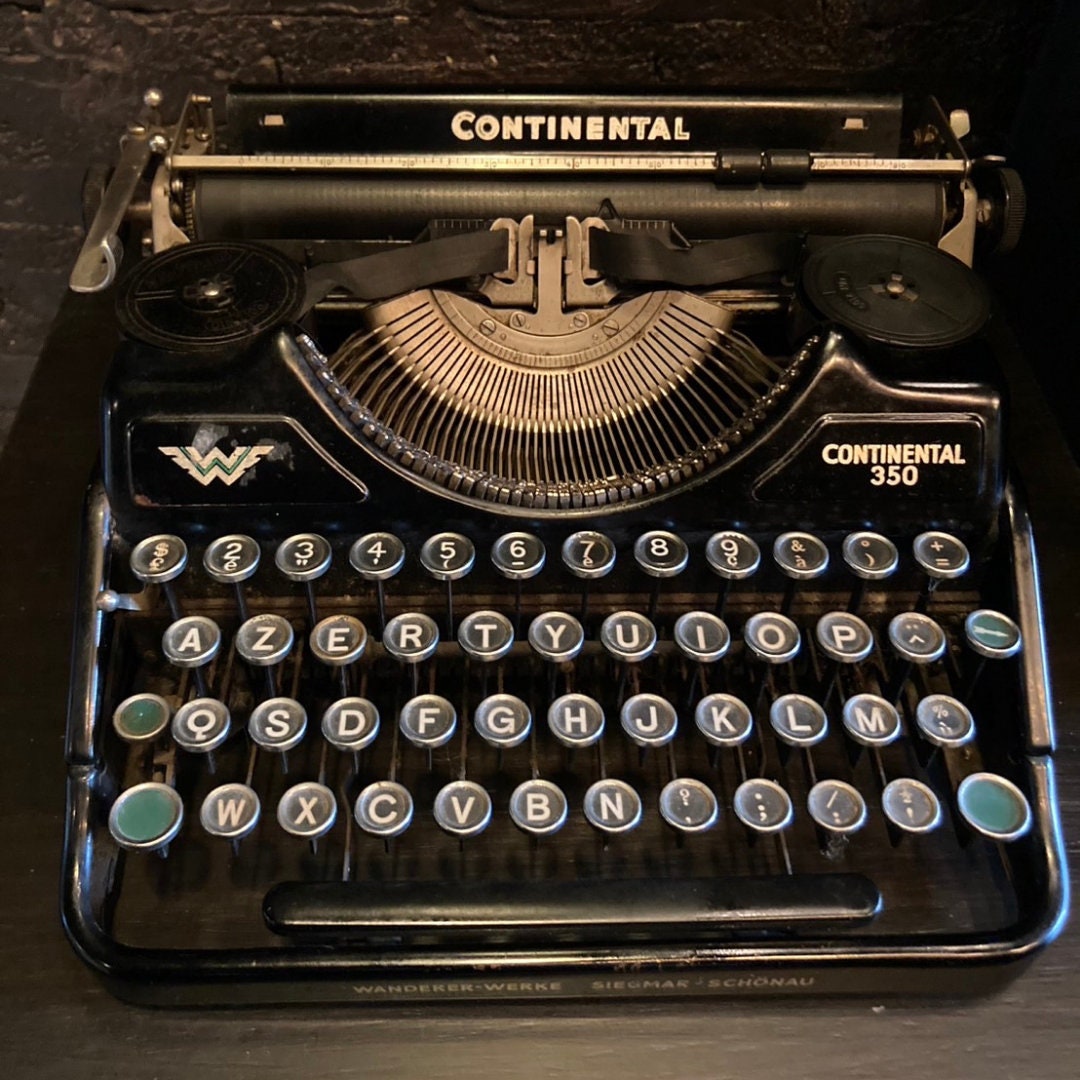 Antique Continental 350 Portable Typewriter