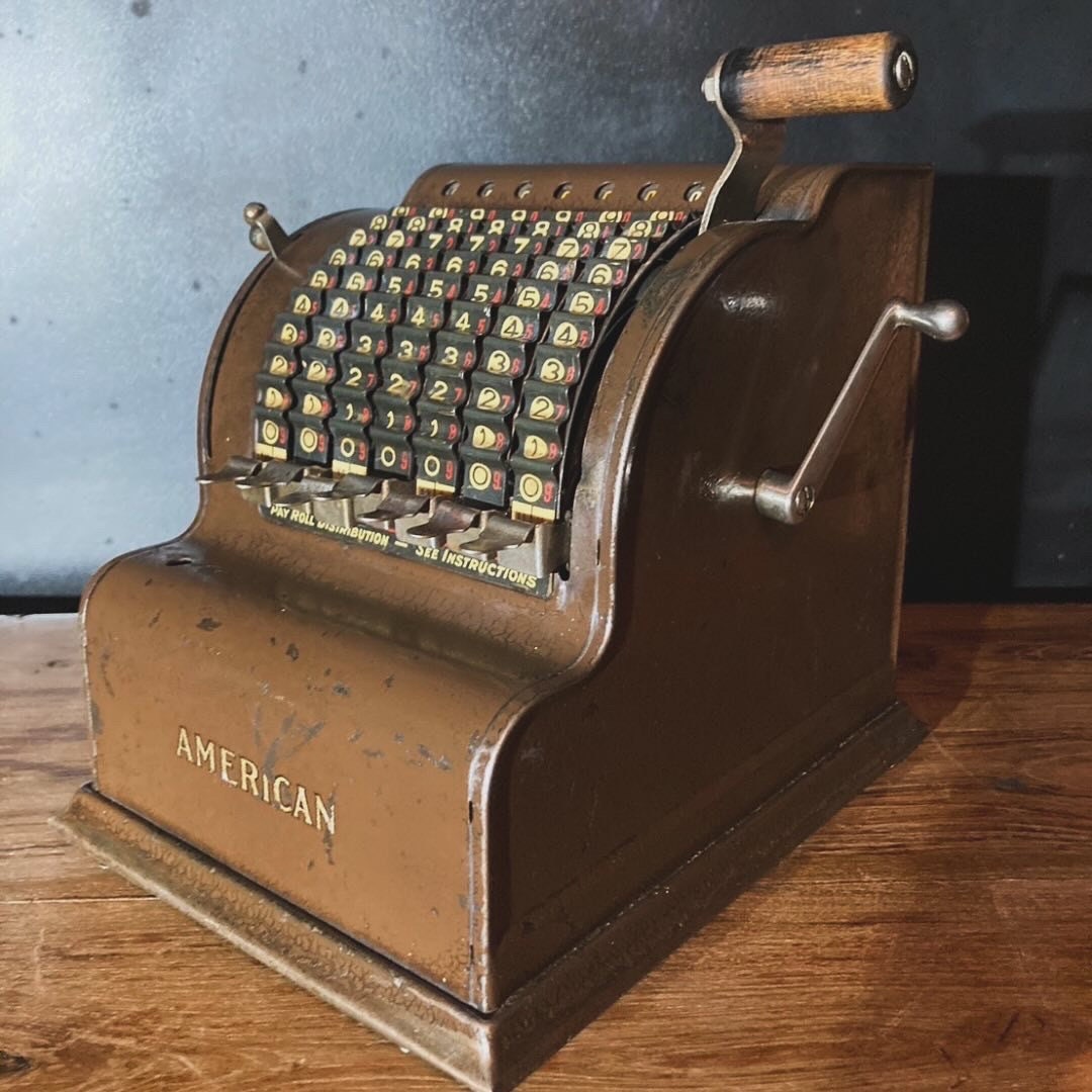 Antique American Adding Machine American Can Co Chicago ILL Pat.date 1912