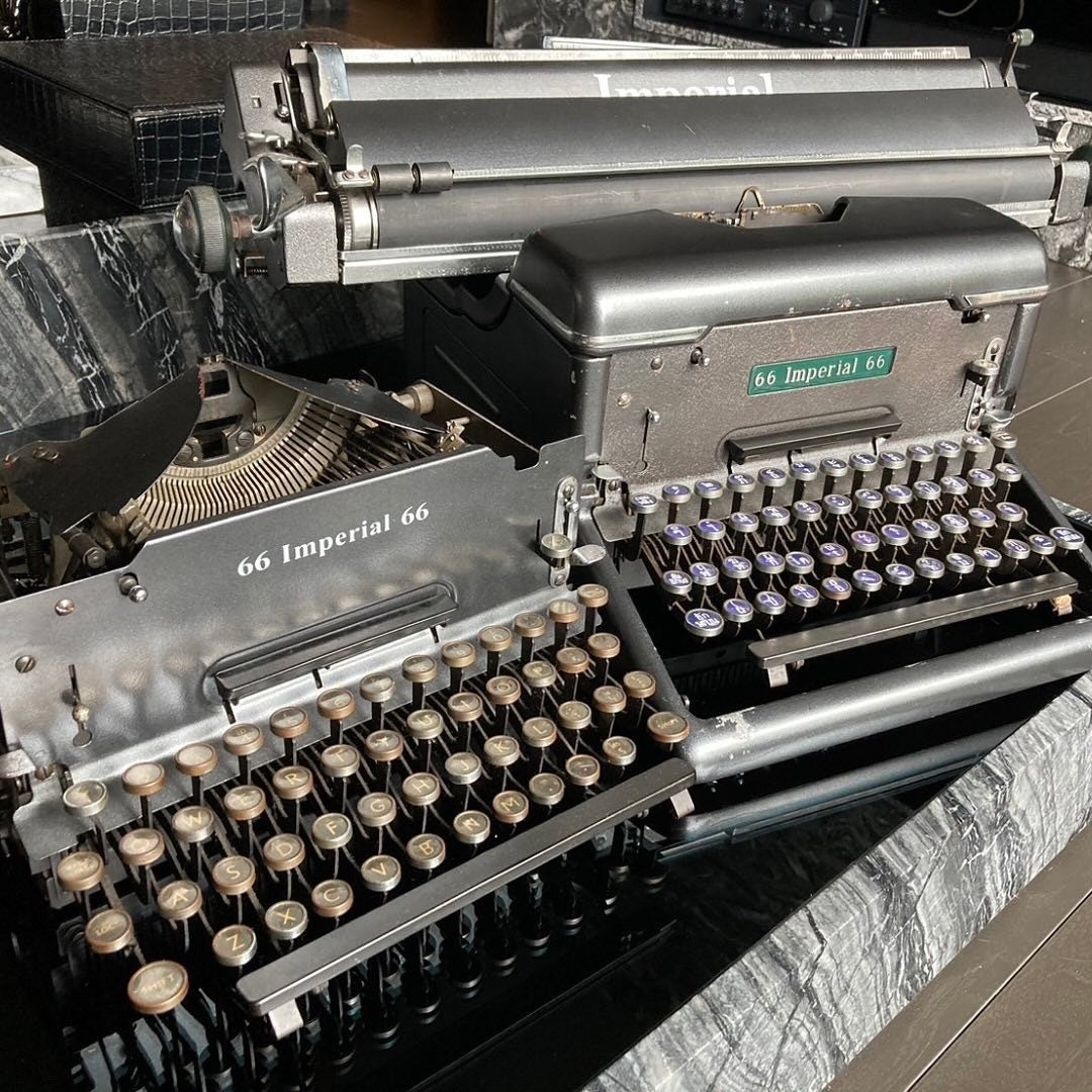1961 Imperial 66 Vintage Portable Typewriter.