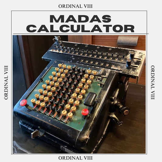 Antique MADAS  Adding Machine Calculating Portable Manual