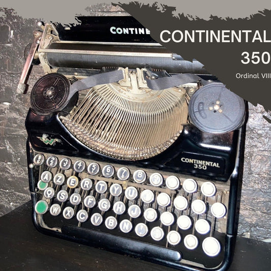 Antique Continental 350 Portable Typewriter