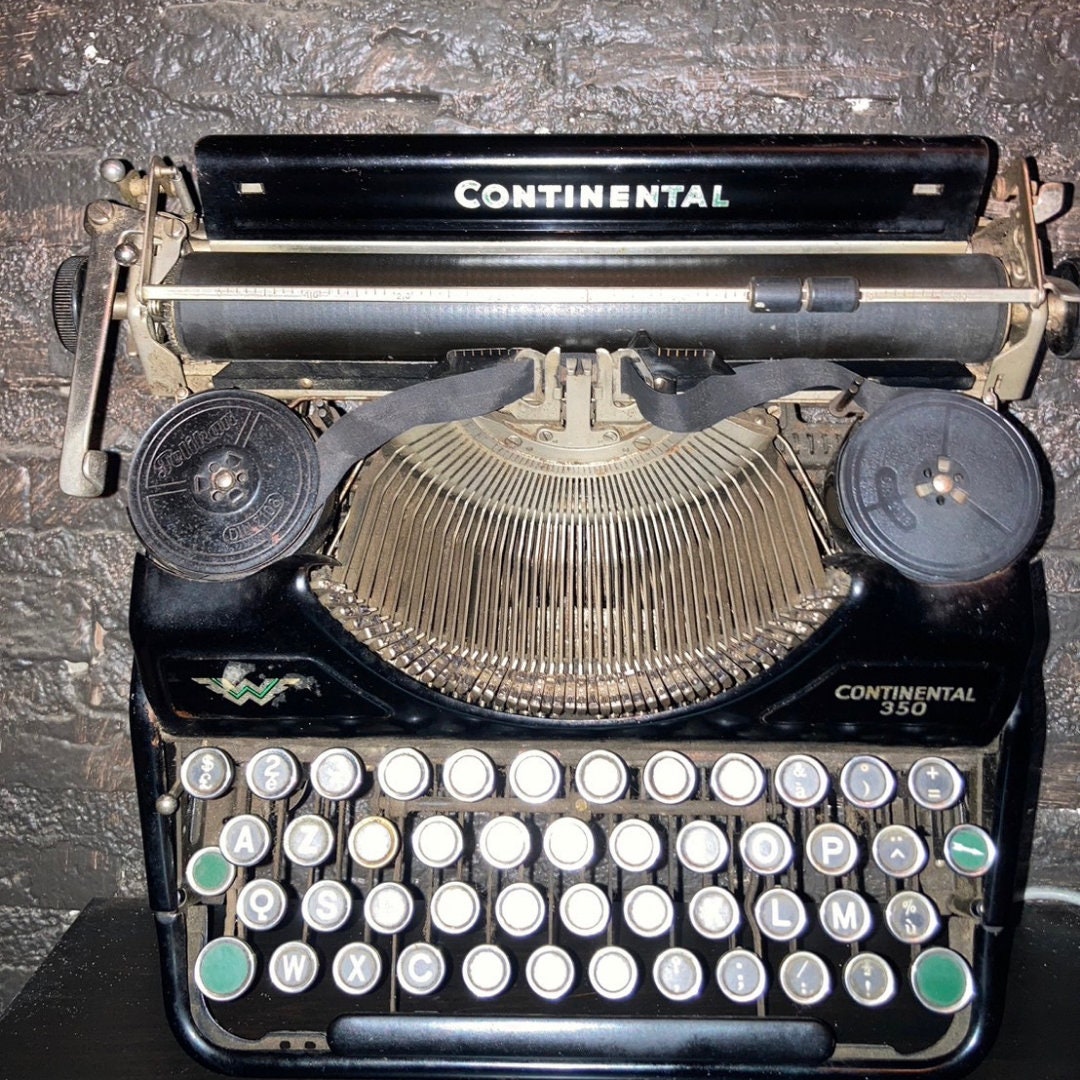 Antique Continental 350 Portable Typewriter