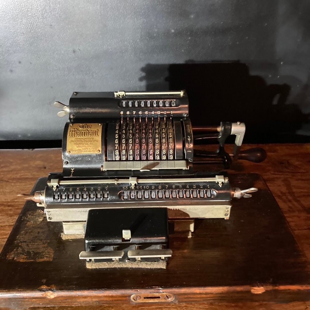 Antique 1916 Marchant Adding Calculating Machine