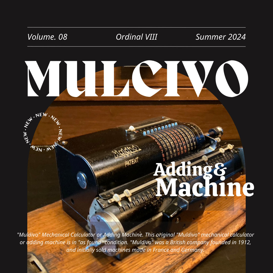 Antique "Muldivo" Mechanical Calculator or Adding Machine.