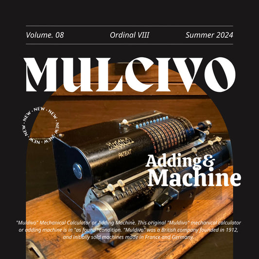 Antique "Muldivo" Mechanical Calculator or Adding Machine.